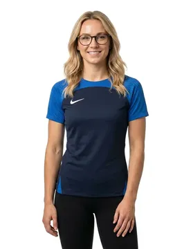 T-shirt à Manches Courtes Dri-fit Strike Iii Navy Blue / Blue M