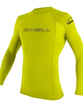 Rash Guard Manches Longues Basic Skins Crew Lime XL Homme - O´neill Wetsuits - FashionsVida