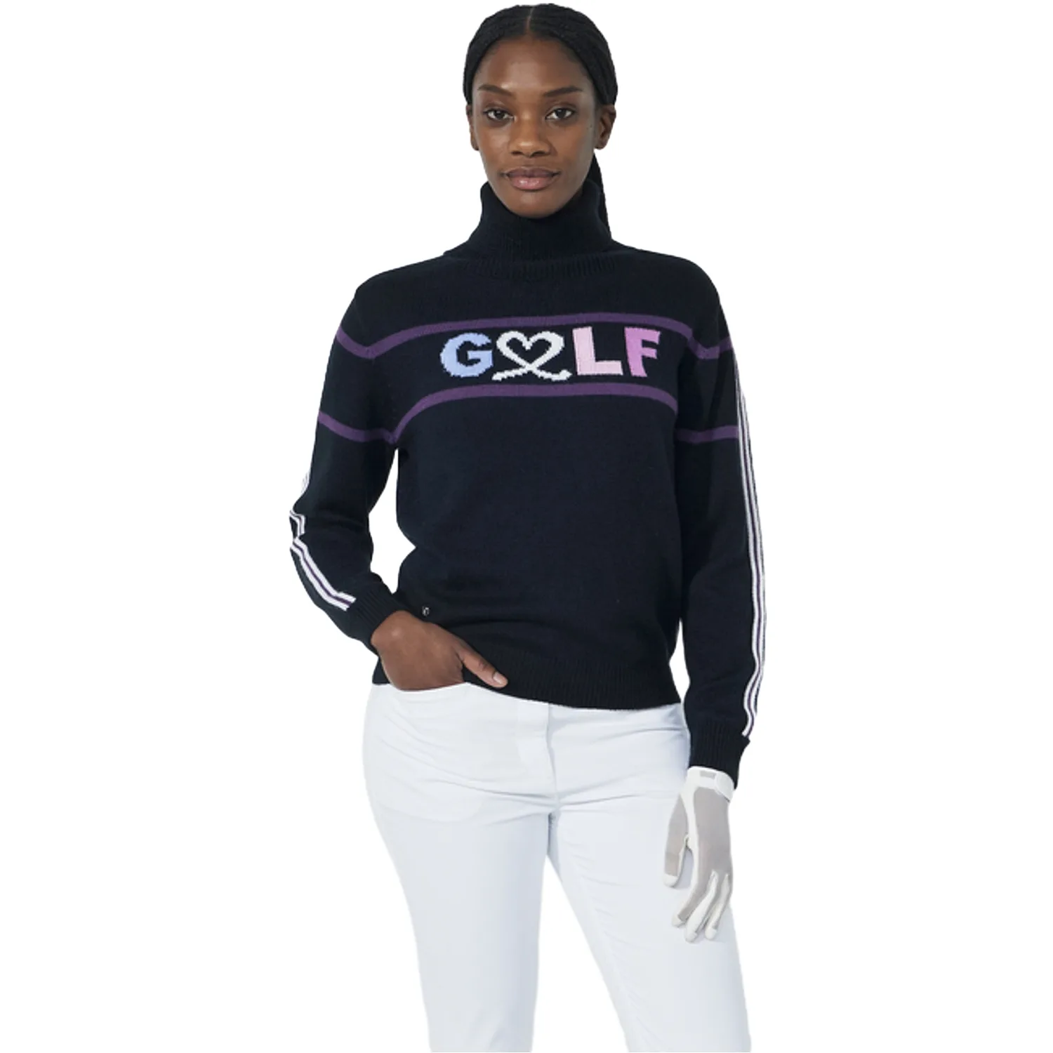 Pullover Logo Roll-Neck, schwarz xl - Daily Sports - FashionsVida
