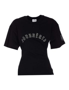 T-shirt a logo stampato a vita