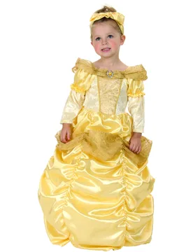 Prinzessin Kinderkostüm gelb-weiss - female - KARNEVAL-MEGASTORE - FashionsVida