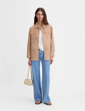 Sobrecamisa de mujer sahariana ante - Simorra - FashionsVida
