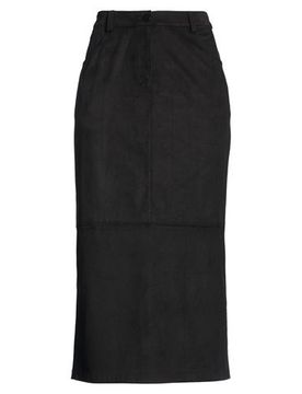 Midi-Rock Damen Schwarz 34,36,40 Damen