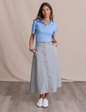 Falda midi botones centrales - Henry Arroway - FashionsVida