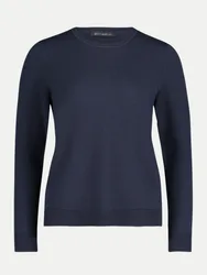 Basic-Strickpullover Blau 44