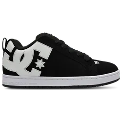DC Sneakers Court Graffik Men's Sneakers - Black - Size 9.5 - Suede - Black - Size: 9.5