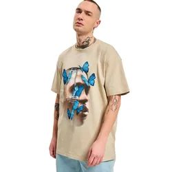 Mister T-shirt à Manches Courtes Le Papillon Oversize Sand M