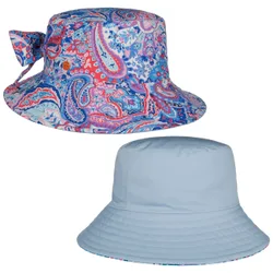 New Malu Paisley Reversible Hat by - blue - Damen - Size: M (57-58 cm)