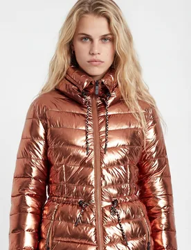 Doudoune courte bronze YELLOW S female - Desigual - FashionsVida