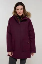 Tarka II Womens Long Padded Waterproof Jacket - Burgundy - Burgundy - Size: 8