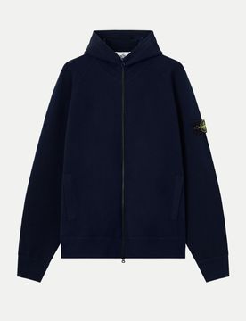 Loose-Fit Kapuzen-Pullover Blau S