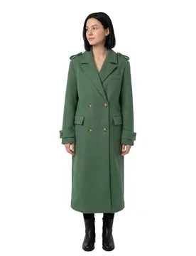 Manteau Violet Foliage Green L