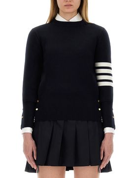 Milano Stitch Merino Wool 4-Bar Pullover