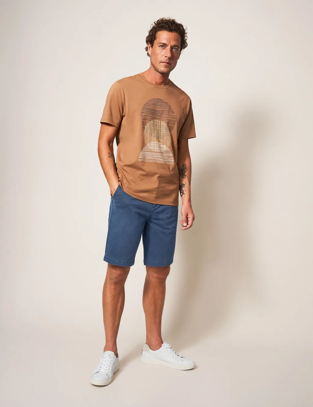 White Stuff Chino Shorts Navy male - White stuff - FashionsVida