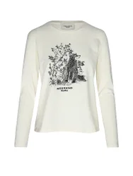 Max Mara Langarmshirt crema M