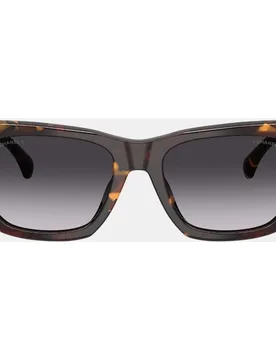 Gafas de sol CH5554 de mujer rectangular en acetato con lente degradada - Chanel - FashionsVida