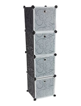 Regalsystem "Trend", 4-teilig schwarz