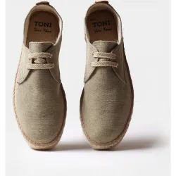 Alpargatas de hombre de tejido con cordones