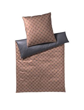 Satin-Bettwäsche Double 70x90cm/140x200cm (Kupfer/Grau) kupfer baby