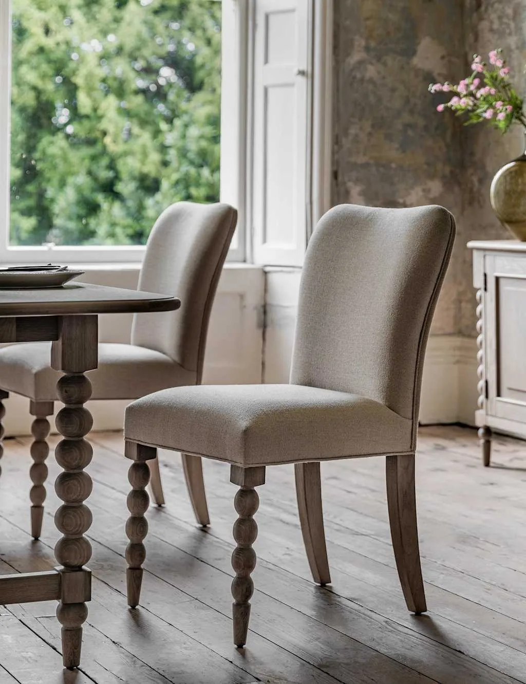 Set of 2 Artisan Fabric Dining Chairs Natural - Gallery Direct - FashionsVida