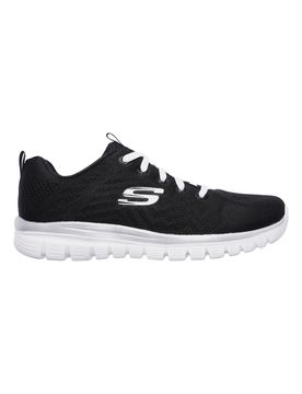 Sneakers nere e bianche lavabili in lavatrice Graceful Get Connected 36