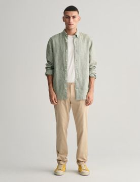 Para hombre. 1505280 Pantalón chino deportivo Slim Fit (33/32), Casual, Algodón