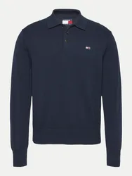 Slim-Fit Polosweater Blau S