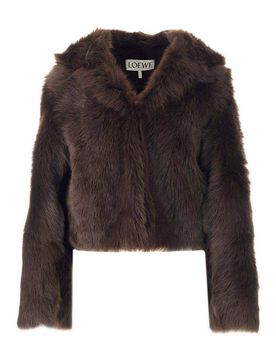 Giacca con cappuccio di shearling