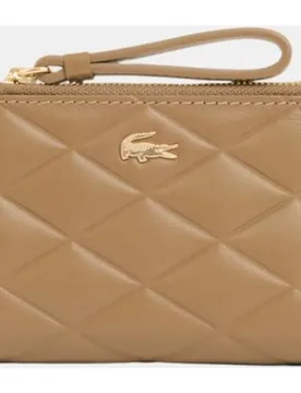 Billetero pequeño de piel con cremallera - Lacoste - FashionsVida