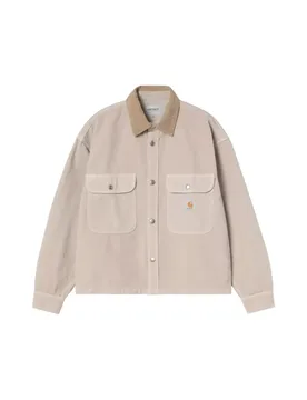 Prescott Shirt Jacket Giacca estiva con colletto - String / Leather garment dyed
