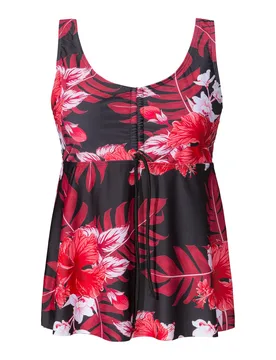 Tankini-Oberteil „Marie“ M rot schwarz - wedolina - FashionsVida