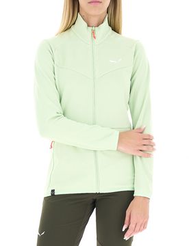 Felpa con zip VERDE CHIARO 46/40