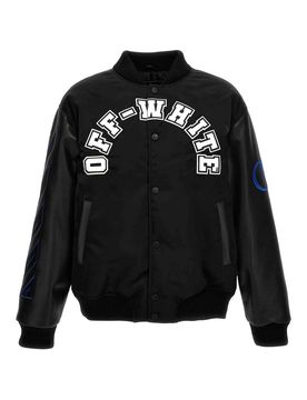 Off-White Giacca bomber da baseball