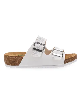 Sandali bianchi con doppia fibbia e plantare anatomico 293A20630SR 39 - PITTARELLO ECO - FashionsVida