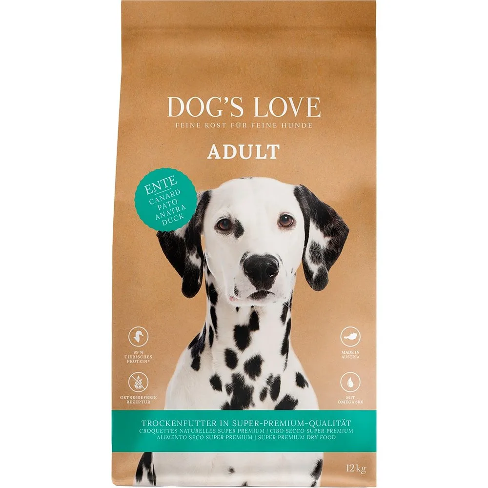 Pienso para perros adultos pato - Dog's Love - FashionsVida