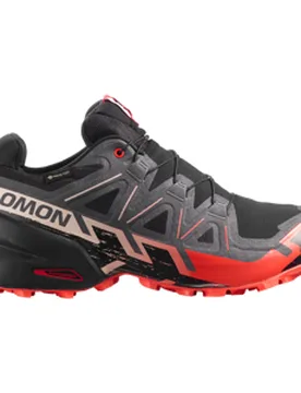 SPEEDCROSS 6 GTX Trailschuhe Herren Black/Fiery Red/Almond Milk 42 2/3 - Salomon - FashionsVida