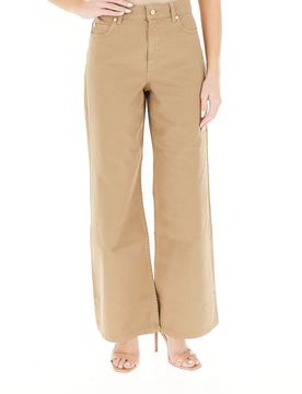Pantalone wide leg CAMMELLO 44