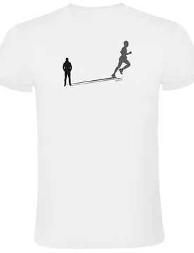 Run Shadow Short Sleeve T-shirt White 3XL Men - Kruskis - FashionsVida
