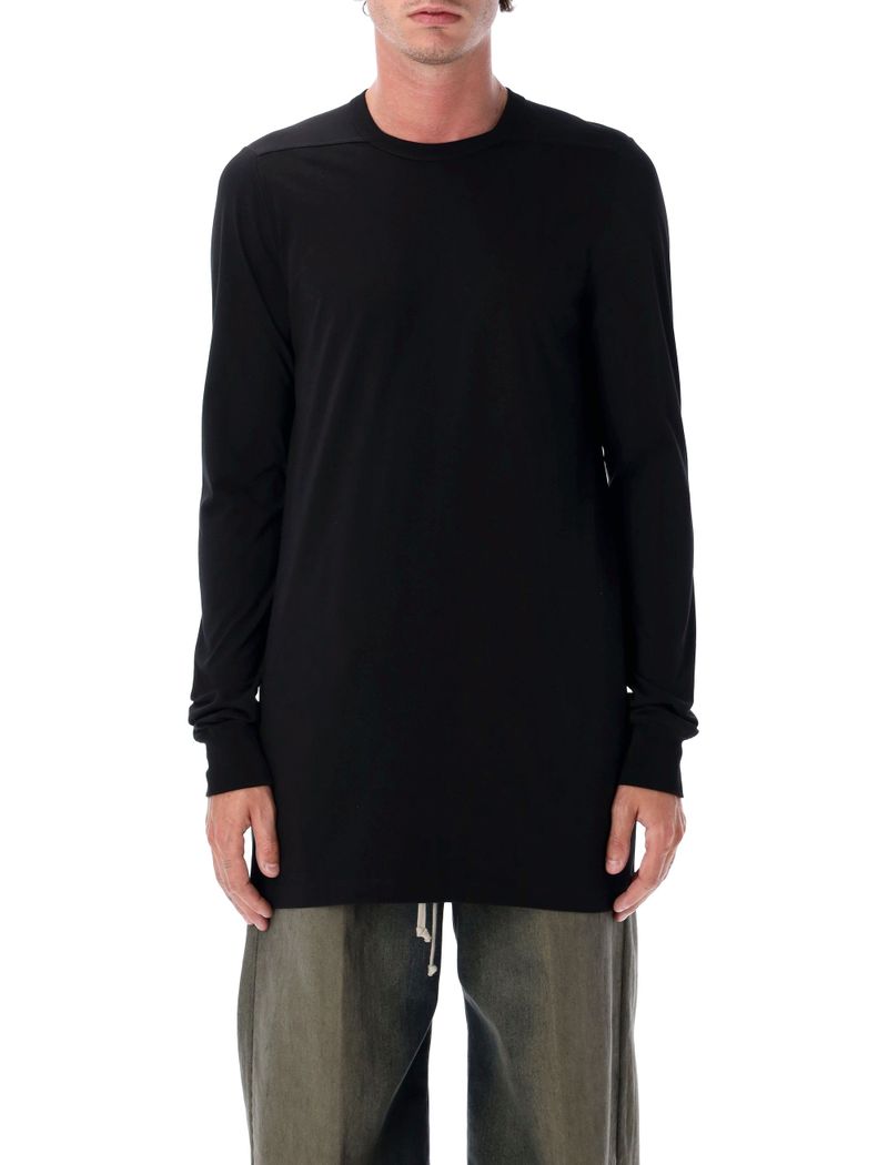 Minimalist Level Seam Cotton T-Shirt with Crew Neck