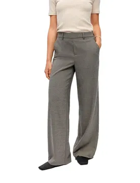 Pantaloni Lisa Wide Grey / Thin Beige 36