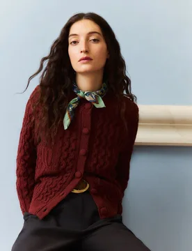 Chaqueta de mujer con trenzas y manga larga - Southern Cotton - FashionsVida