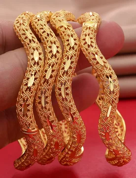 K luxury Nigeria Dubai Gold Color Bangles For Women Girls Middle East Saudi Arabia Dubai Jewelry Mom Bracelet Bangles Gifts - Aliexpress - FashionsVida