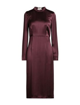 Vestido midi Mujer Ciruela 36 Mujer
