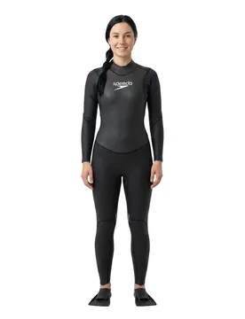 Proton Thinswim Woman Long Sleeve Neoprene Wetsuit Black / Marine Blue S Women - Speedo - FashionsVida