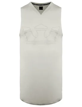 V-Neck Sleeveless Off White Mens Graphic Logo Vest 192180 036 Cotton - Size Medium - Supra - FashionsVida