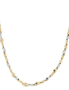 Collana Uomo Oro Giallo Bianco GL100360