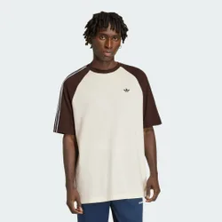 T-SHIRT BRITCORE A MANICA CORTA RINGER XS Off White / Aurora Coffee