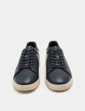M&S Lace Up Trainers Navy male - M&S - FashionsVida