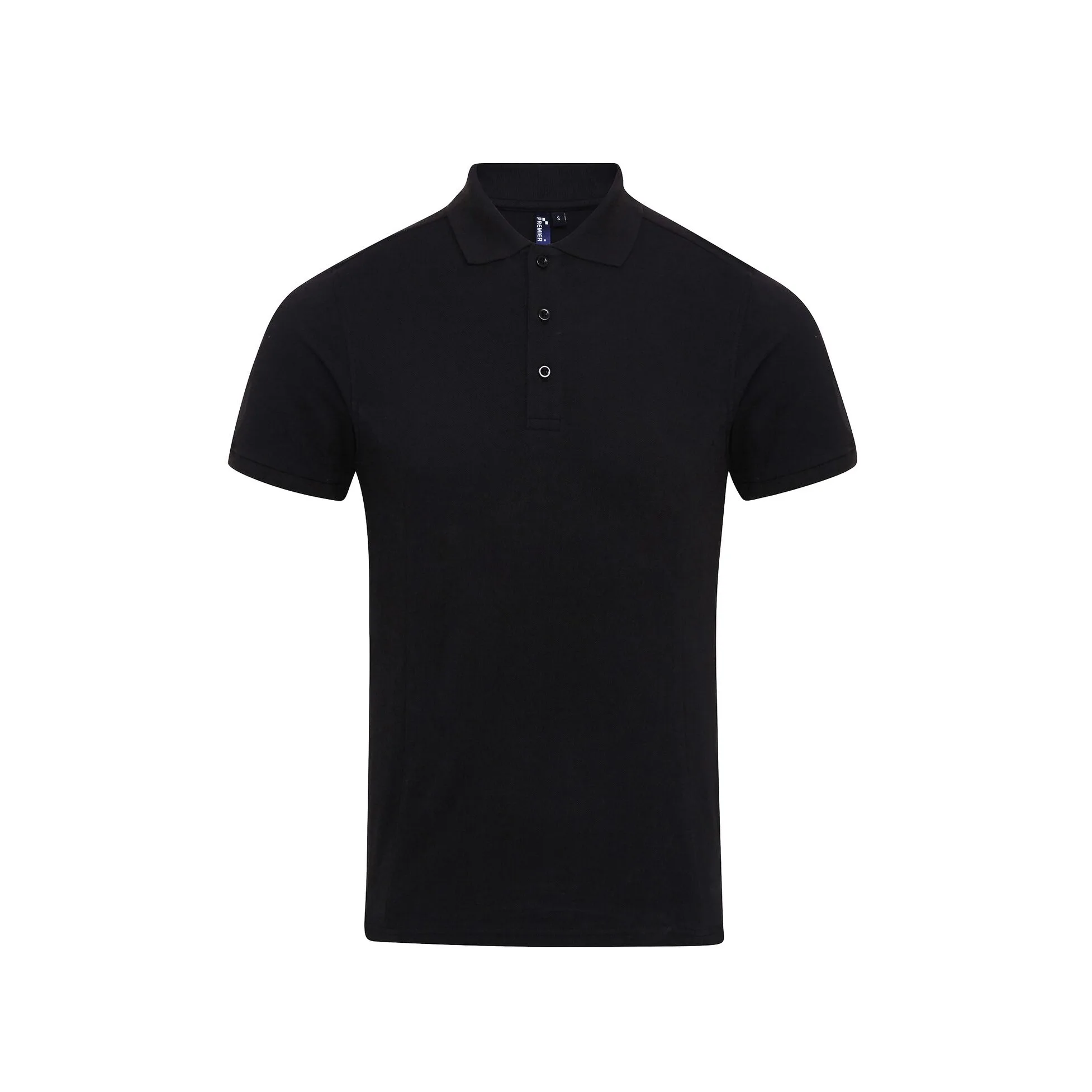 Mens Coolchecker Plus Pique Polo With Coolplus (Black) - Size 4xl - Premier - FashionsVida