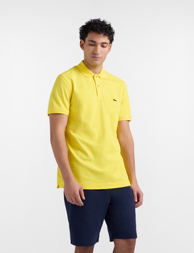 Harmont&blaine polo basic piquet stretch uomo giallo